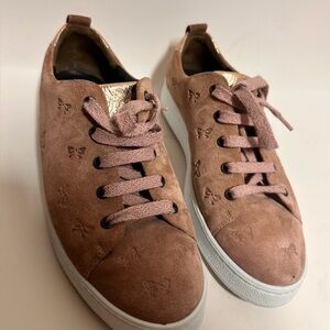 Paul Green Butterfly Sneakers Dusty Rose w/ Rose Gold Touches, size 8.5